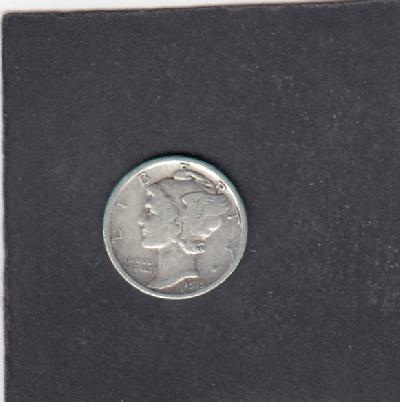 Beschrijving: 1 Dime MERCURY